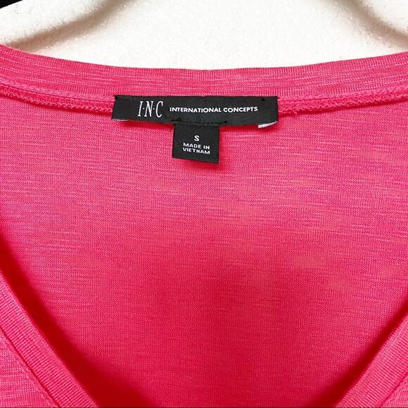 INC International Concepts Tier Ruffle Sleeve Top Size Small - Picture 4 of 8